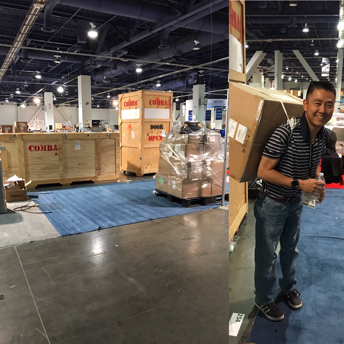 combausa's tweet photo. All packed up after a successful IWCE 2017. See you all next week at #tesscoone in Nashville! https://t.co/bA5azphlCZ