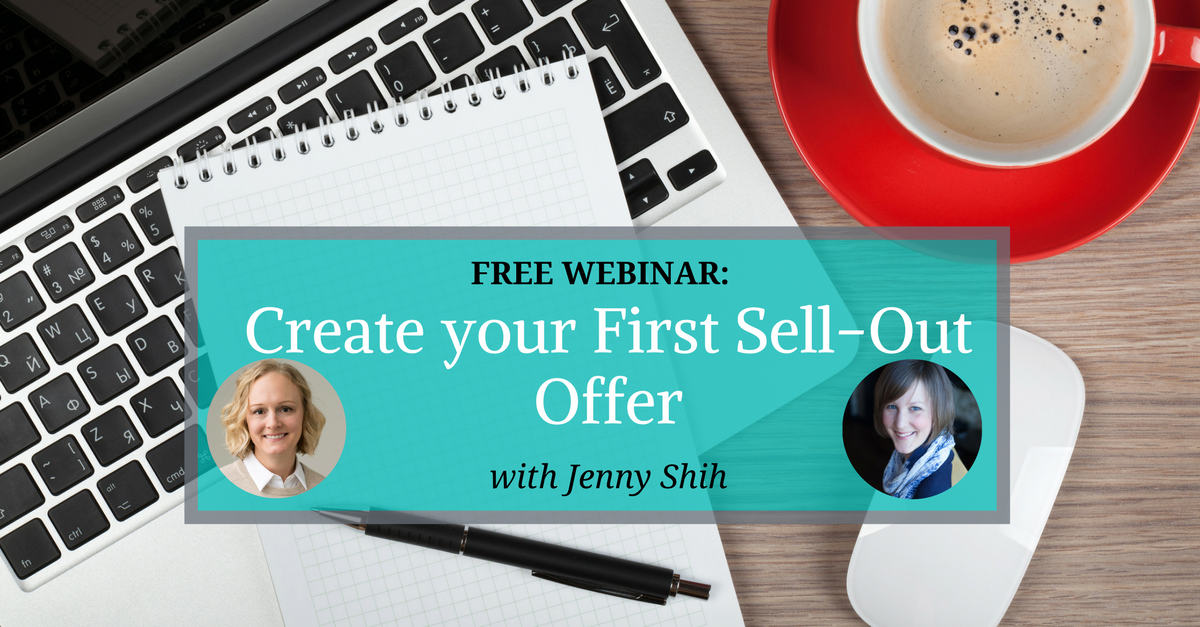 TOMORROW: <a href="/jennyshih/">Jenny Shih</a> dishes how to create your first sell-out offer >> jackiejohnstone.com/firstoffer