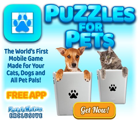 Check out the all-new @PuzzleNation app, Puzzles for Pets! puzzlenation.com/pets #puzzlesforpets #petpuzzles #pets #petapps #dogs #cats