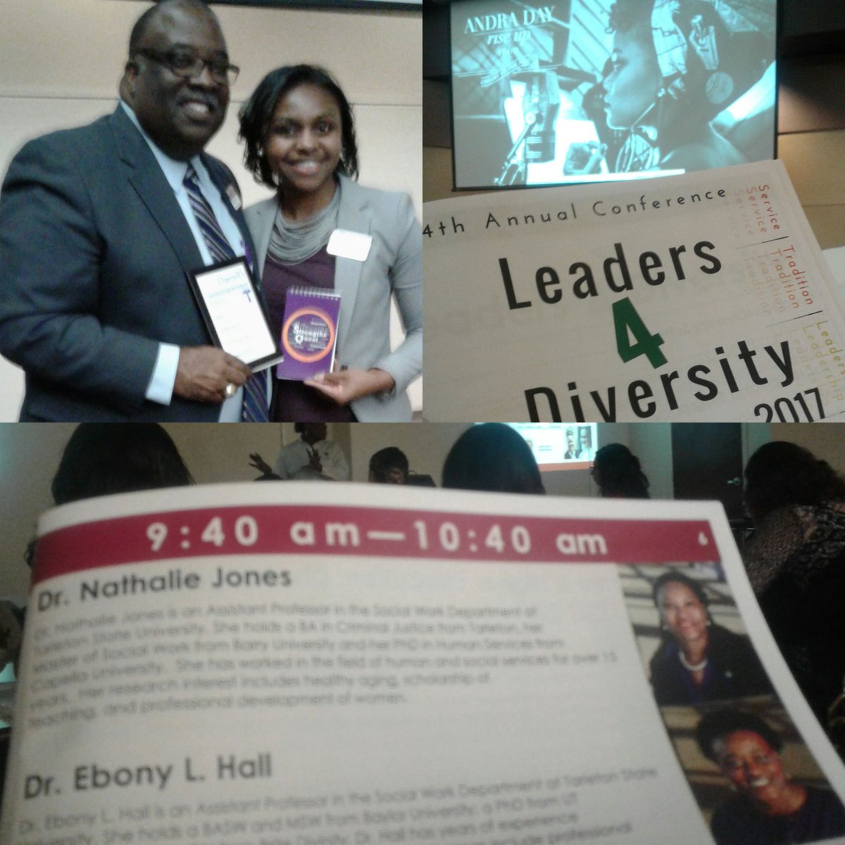 _erica_robinson's tweet photo. @tarletonstate #Leaders4Diversity. Great presentations @DrNJonesTSU, Dr.Ebony Hall ( @realsocialwork ) and #DarrellBrown! https://t.co/6w6gQxdZBs