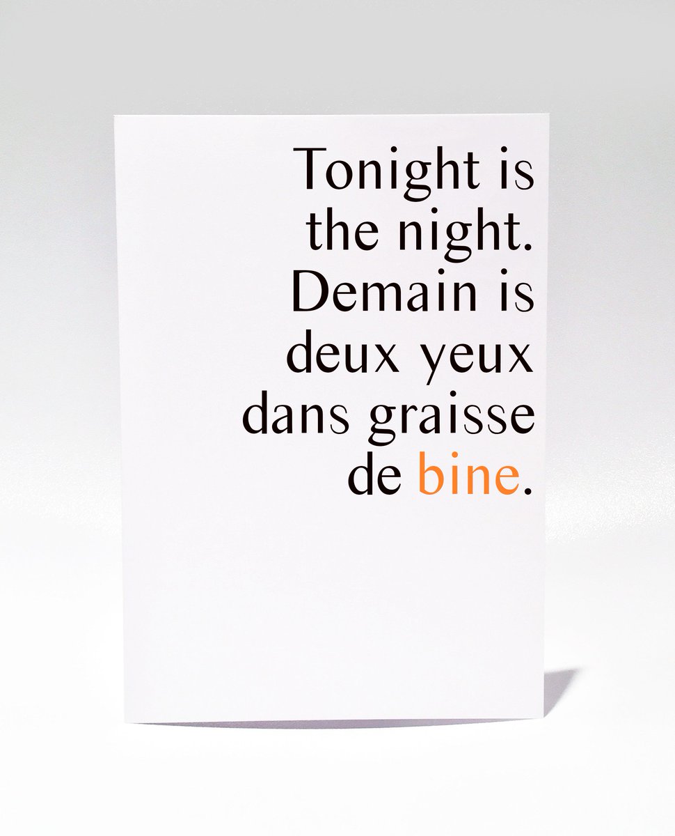 masimto's tweet photo. Tonight is the night.
Des cartes pour célébrer au https://t.co/JORDepB90n

#finiramoché #masimto #montreal #quebec https://t.co/FSDU2GqTsz