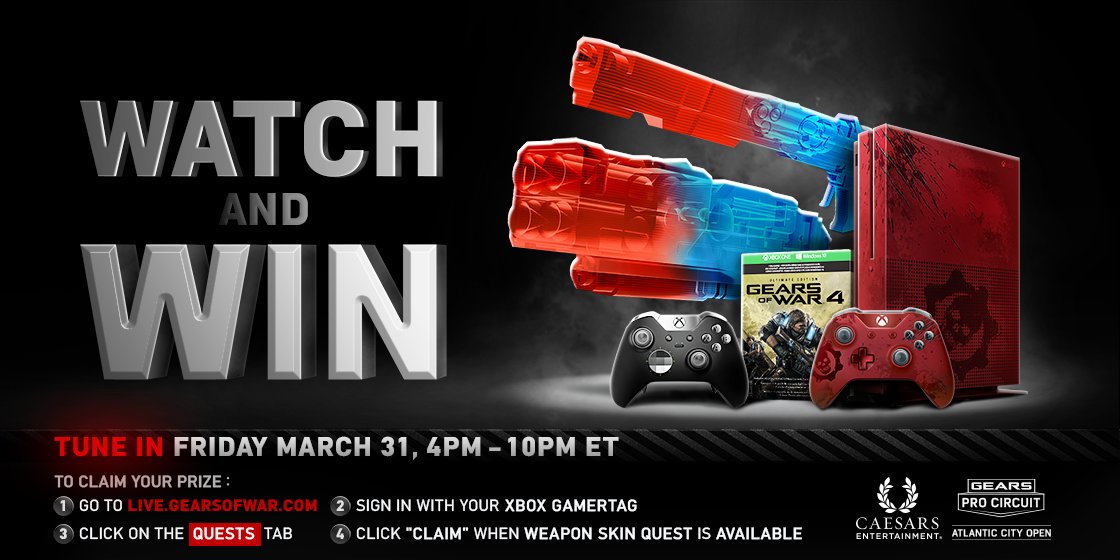 GearsEsports's tweet photo. LIVE NOW: The $200,000 Gears Pro Circuit presented by Caesars kicks off from Atlantic City. Watch &amp; win for prizes: https://t.co/6Rp7mmxTzQ https://t.co/PGLoJbaJZ0