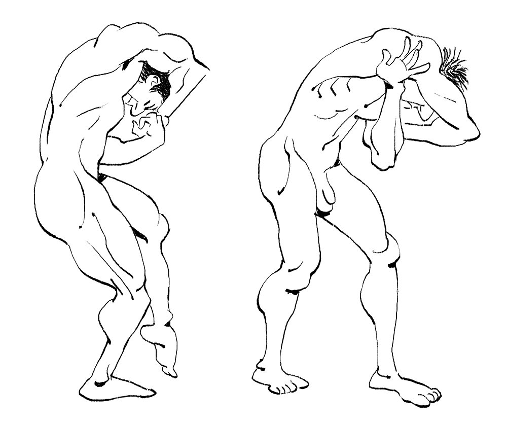 Life Drawings from today. 