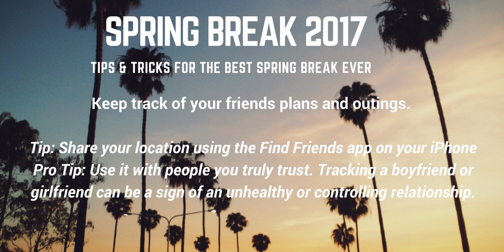 Spring Break is is coming to an end for some, and just beginning for others. Stay safe everyone!