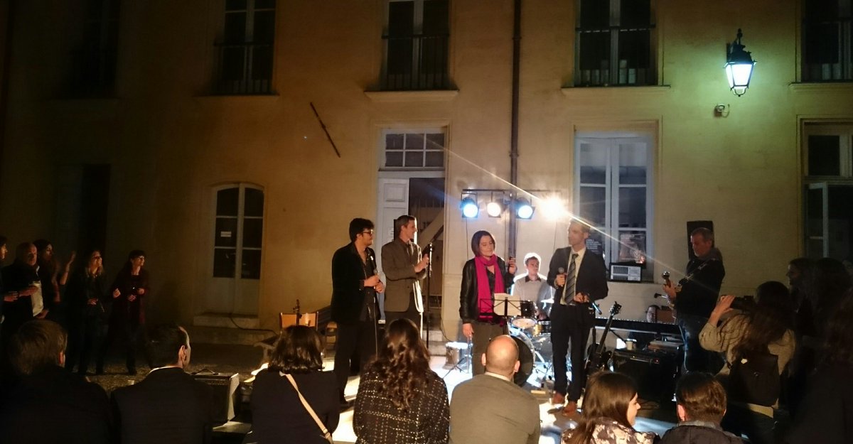 impgt_mcp's tweet photo. Soirée profs-élèves by @IMPGT_UnivAMU  #Jam #AixenProvence  #impgt https://t.co/6mjwBSgdBD