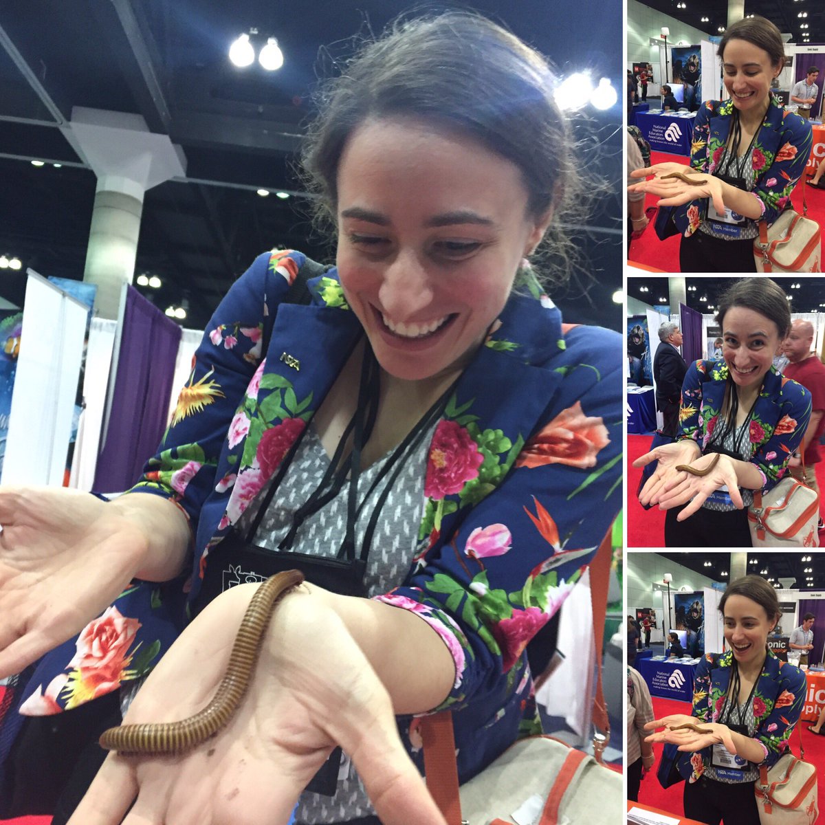 Investigarden's tweet photo. Meeting millipedes and embracing my inner Ms. Frizzle at #NSTA17! #FaceYourFears #ScienceRules https://t.co/23aB4ApEJe