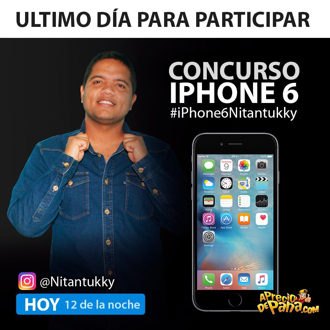niTanTukky's tweet photo. ¿Ya están participando por el iPhone que estoy regalando?

link: https://t.co/xDvRxV6onT https://t.co/KL5t4qXpsT