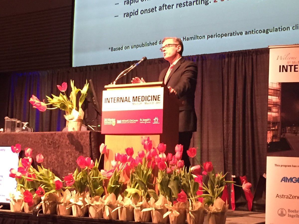 McMasterCPD's tweet photo. Dr. James Douketis is our last speaker of the day and course, thank you everyone who attended and helped make this a great event #intmed17 https://t.co/izcQnPwhhX