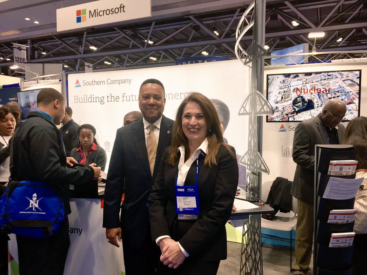 MartinDavisCIO's tweet photo. It was great seeing @SouthernCompany Transmission VP Katherine Prewitt at our booth at @NSBEconvention #NSBE43 https://t.co/unvucxHxKS