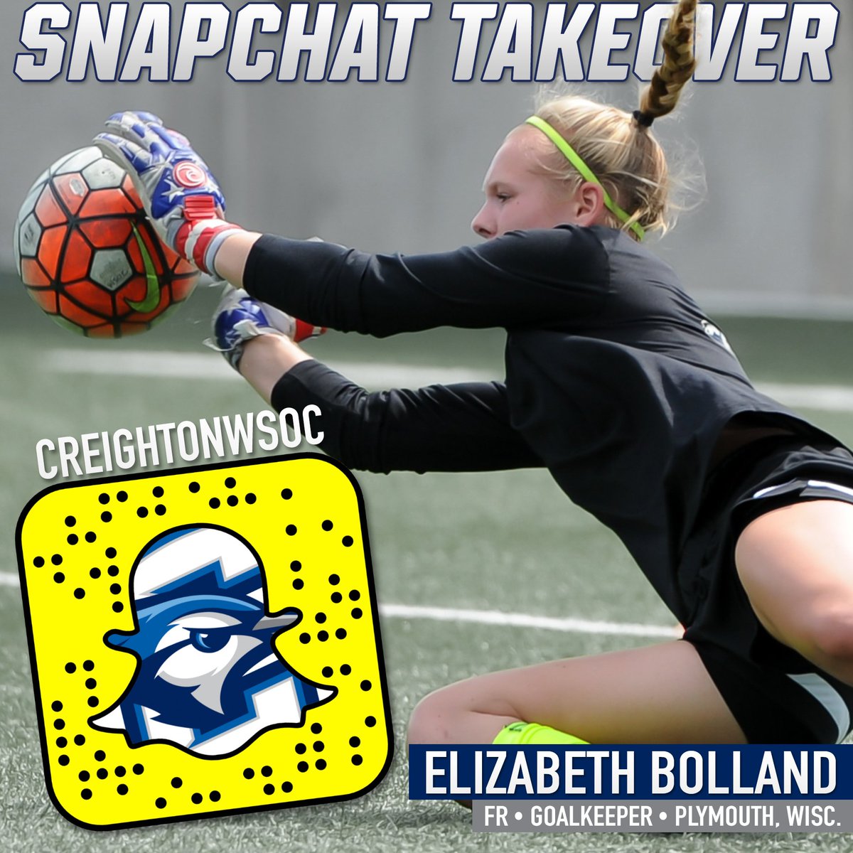 CreightonWSoc's tweet photo. Follow us on Snapchat – Hannah Miller &amp; Elizabeth Bolland are taking over our account for Saturday's spring games! #GoJays

👻 creightonwsoc https://t.co/blbjclUq6K