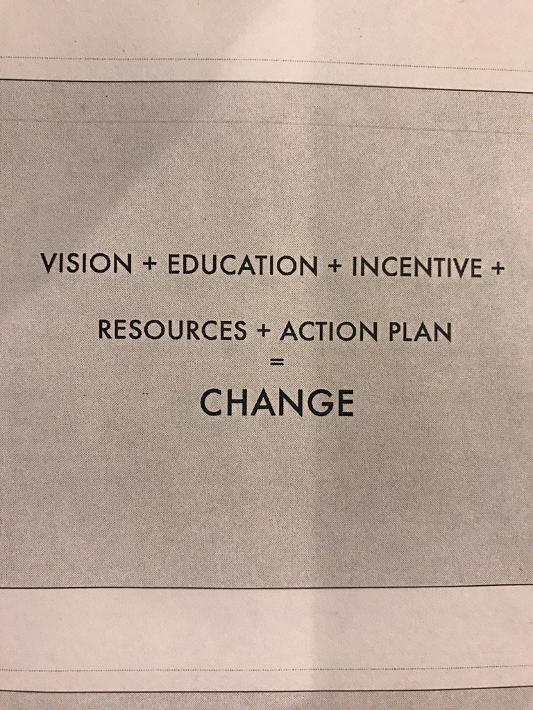 WeThinkLittle's tweet photo. Critical elements of change by Paula Jorde Bloom @NYSAEYC training day https://t.co/yWiygJhl8O