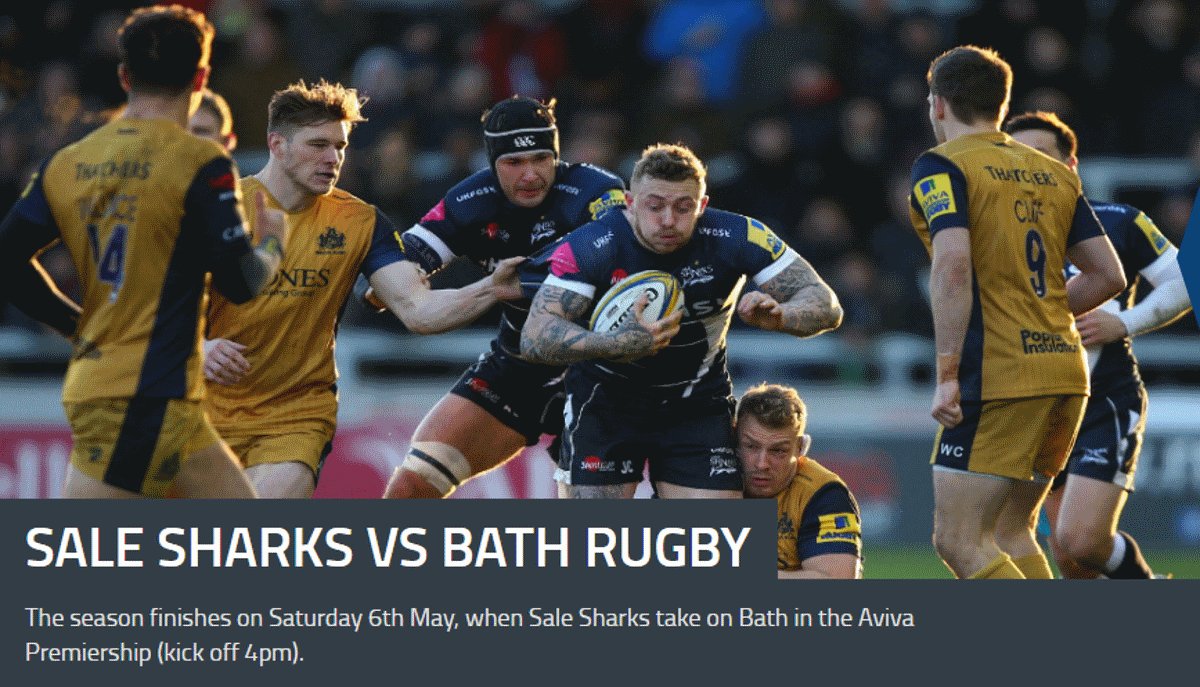 Atlantic_Timber's tweet photo. WIN 4 Platinum tickets for @SaleSharksRugby season finale 6 May &amp; meet &amp; greet with @Millzyneath  Follow &amp; RT to enter. Drawn 7 April https://t.co/F6RiBkoa6X