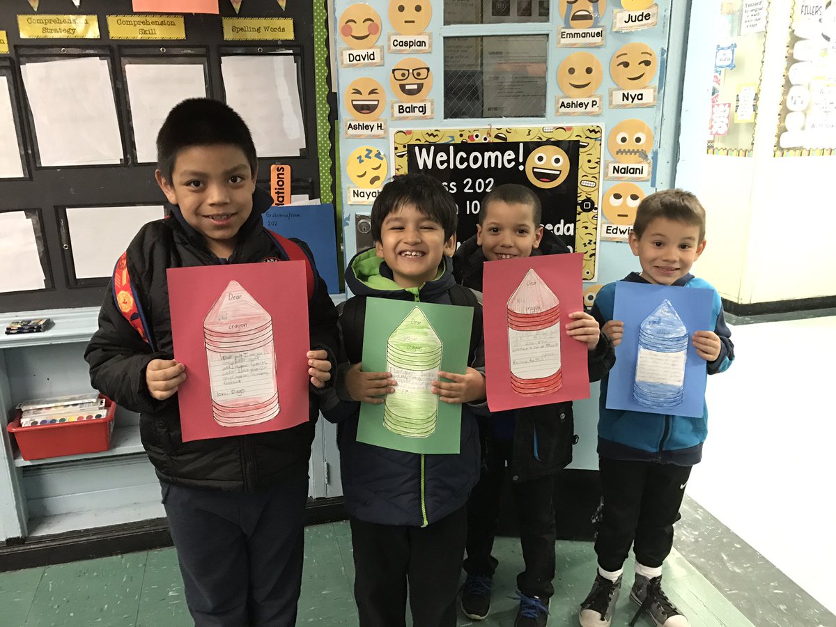 2ndGradeJKO's tweet image. #class202 celebrated #nationalcrayonday by reading "The Day The Crayons Quit". @PS66JKO