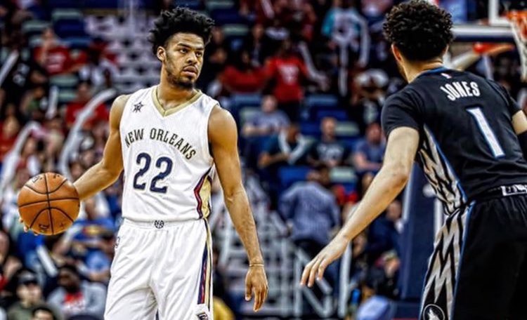 DukeNBA's tweet photo. Photo from last week. The two national champions going at it. @QCook323 had 5 points off the bench tonight. https://t.co/abihmjF4nt