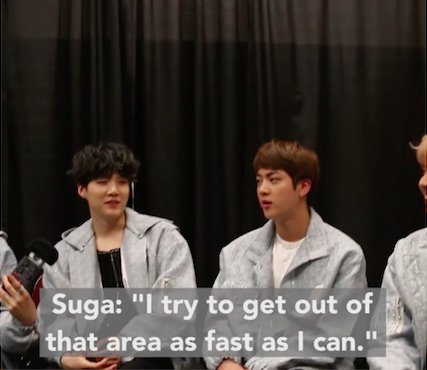 "if you hear a bts song in public, how would you react?" 