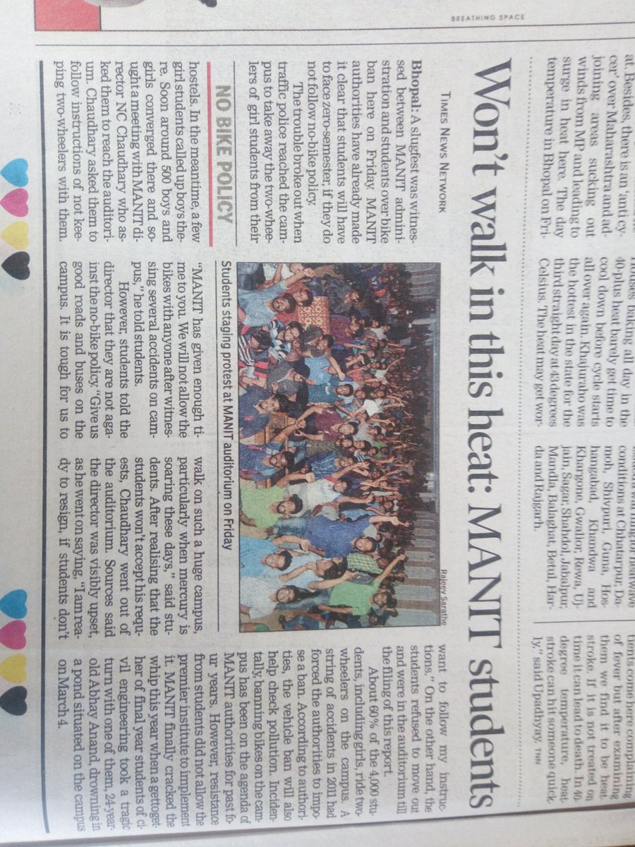 Puneetwarainch's tweet photo. Director walks out without solution. Thanks @toi @VoiceOfNITB @PrakashJavdekar @mhrdschools https://t.co/rlTU5Cua5I