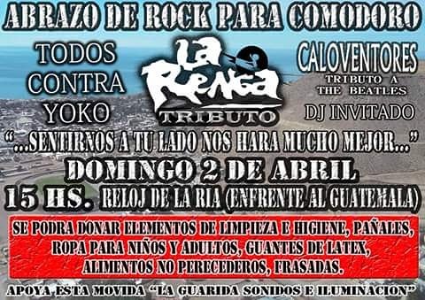 viajesrock's tweet photo. DOMINGO 2 DE ABRIL - 15HS

ACERCATE Y COLABORA CON LOS QUE PUEDAS, TODO SUMA. A LA GENTE SÓLO LA AYUDA LA GENTE!

#FUERZACOMODORO https://t.co/D3SaUhst3D
