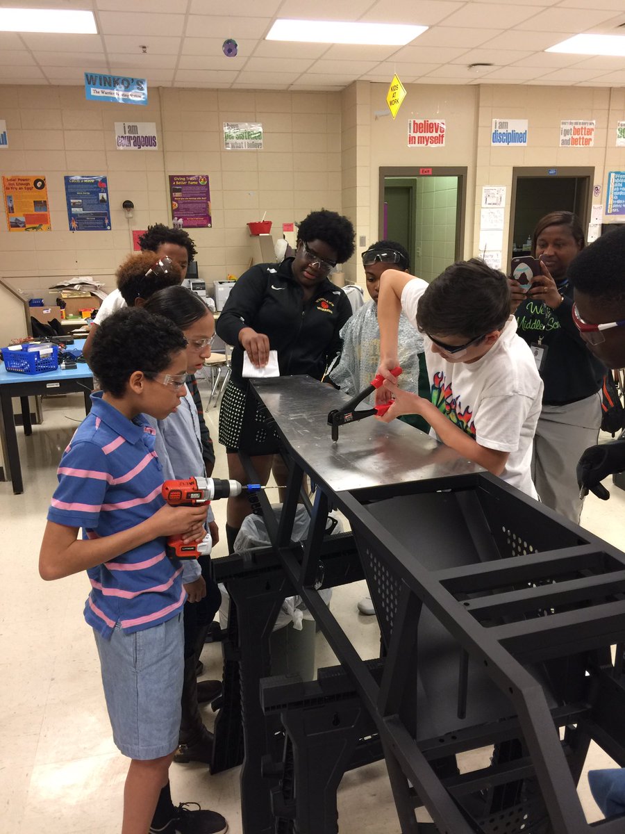 Great day today with @WestlawnWarrior #Greenpower team. <a href="/HSVk12/">Huntsville City Schools</a>