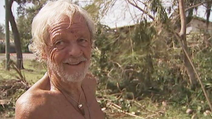realscientists's tweet photo. 80yo from #DingoBeach took on Debbie w chainsaw -@abcnews #CycloneDebbie #straya https://t.co/PqngpaB5DR https://t.co/pc9qssxs5F