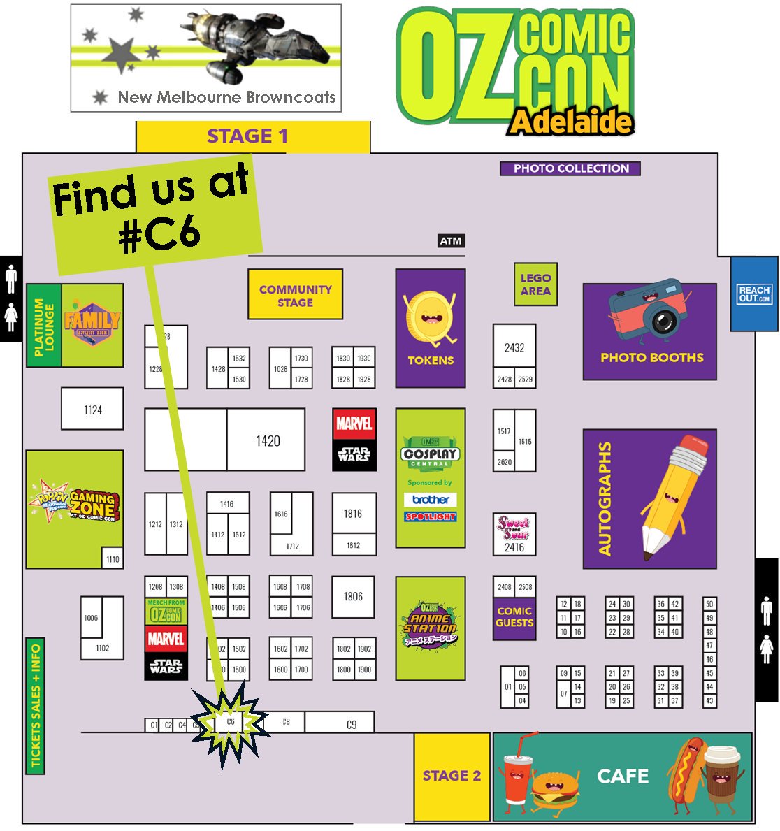 MelbBrowncoats's tweet photo. The team are busily setting up the Browncoat Booth for @OzComicCon! Stop by &amp; help us raise money for @FareShare1, @fittedforwork &amp; @E4WSA https://t.co/vjZdxwCwhq