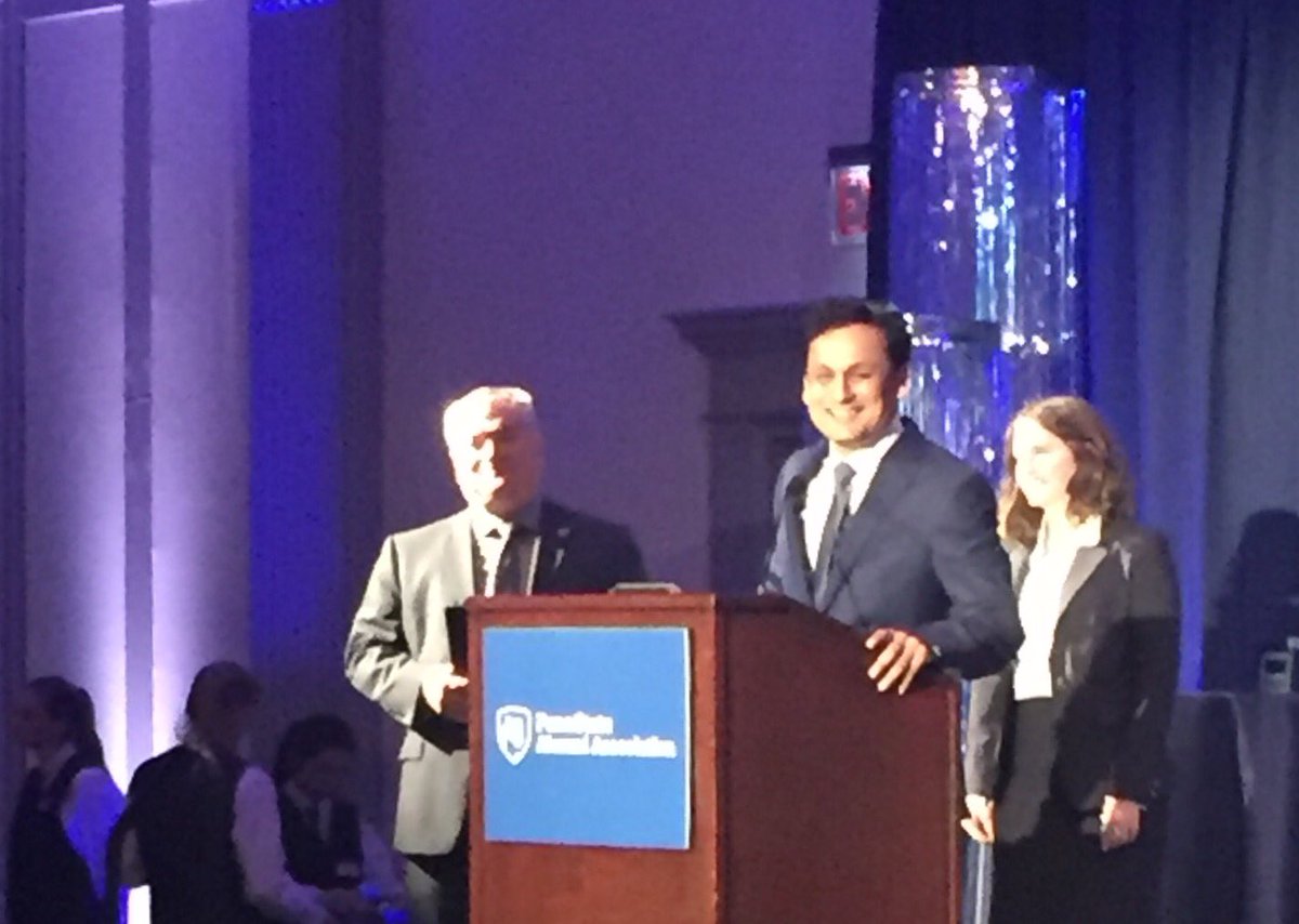 PennStateAlums's tweet photo. #PennStateAAA honoree M. Ehsan Hoque recalled how he learned about resilience at @PSBehrend. https://t.co/7SkLVwTPMV