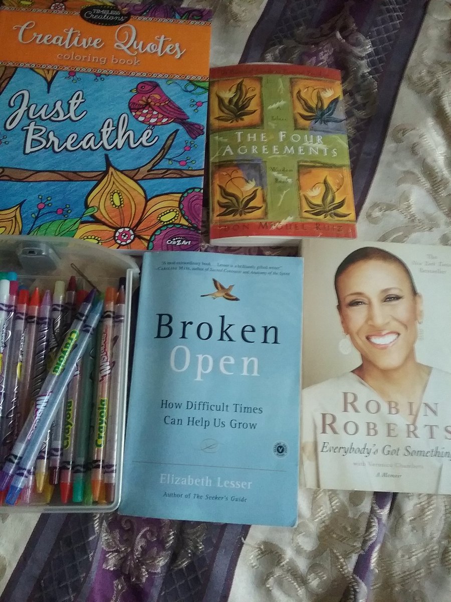 Daddyzgurl75's tweet photo. When #Recovery #Faith #Growth &amp; #Healing is Ur entire focus. #Grief #AdultColoringBook #StayOpen #PhoenixProcess #4Agreements #RobinRoberts https://t.co/I3P1s43KIW