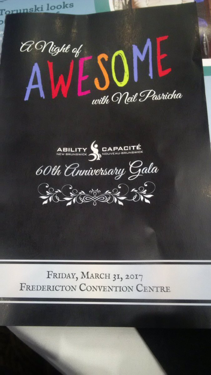 BillFraser2018's tweet photo. #NBAwesome with @NeilPasricha @HaleyFlaro 60th Anniversary Gala Congrats @AbilityNB & Thank You! You are #AWESOME https://t.co/b0qfaFPqs3