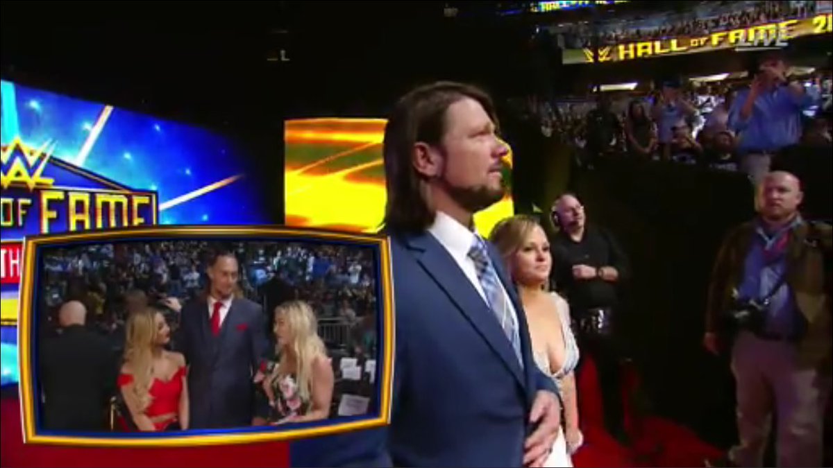 Styles Source Com Fansite For Aj Styles On Twitter Aj Styles And His Lovely Wife At The Wwe Hall Of Fame Preshow Wwehof Ajstyles Wrestlemania33