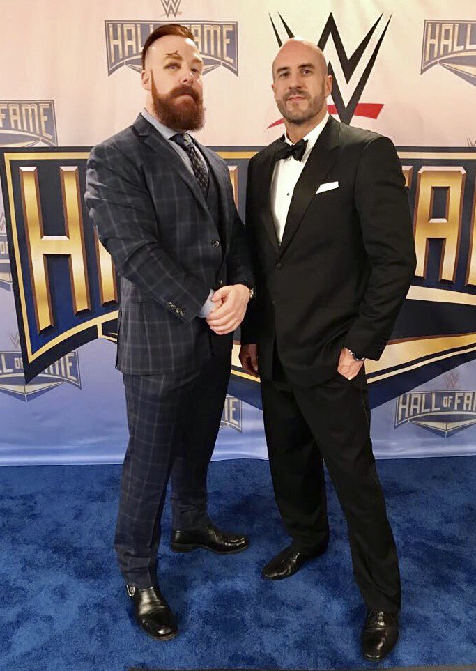 SFarrellyPro's tweet photo. Someone say Tin of Fruit? #WWEHOF https://t.co/8vWKzNvHSZ