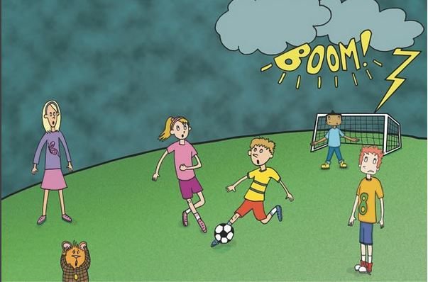 Quirkles's tweet photo. Do you wonder why there are more thunderstorms during spring and summer? Read the #Fuddlebrook book A Spring Thunderstorm to learn more. https://t.co/eHXiT5Lvla