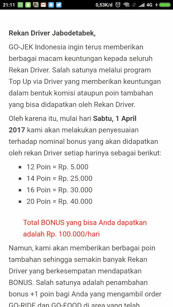 uleeandtwo's tweet photo. @gojekindonesia bermacam keuntungan,, ???? Wadepakkk https://t.co/EoLMFF7rH8