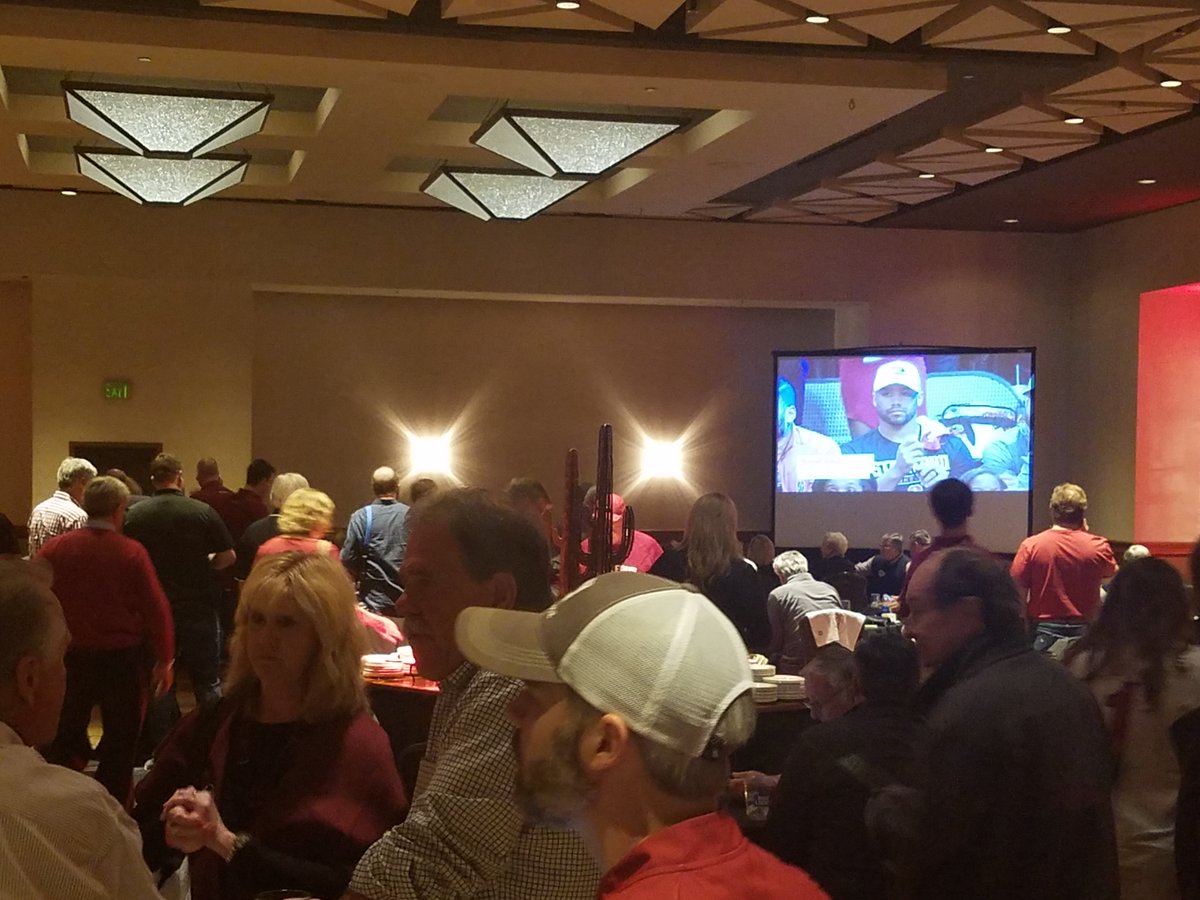 BBookstaver_USC's tweet photo. Gamecock natuon pulling hard for @GamecockWBB from watch party in Phoenix! #Gamecocks #FinalFourx2 https://t.co/Z4Z9EMuY14