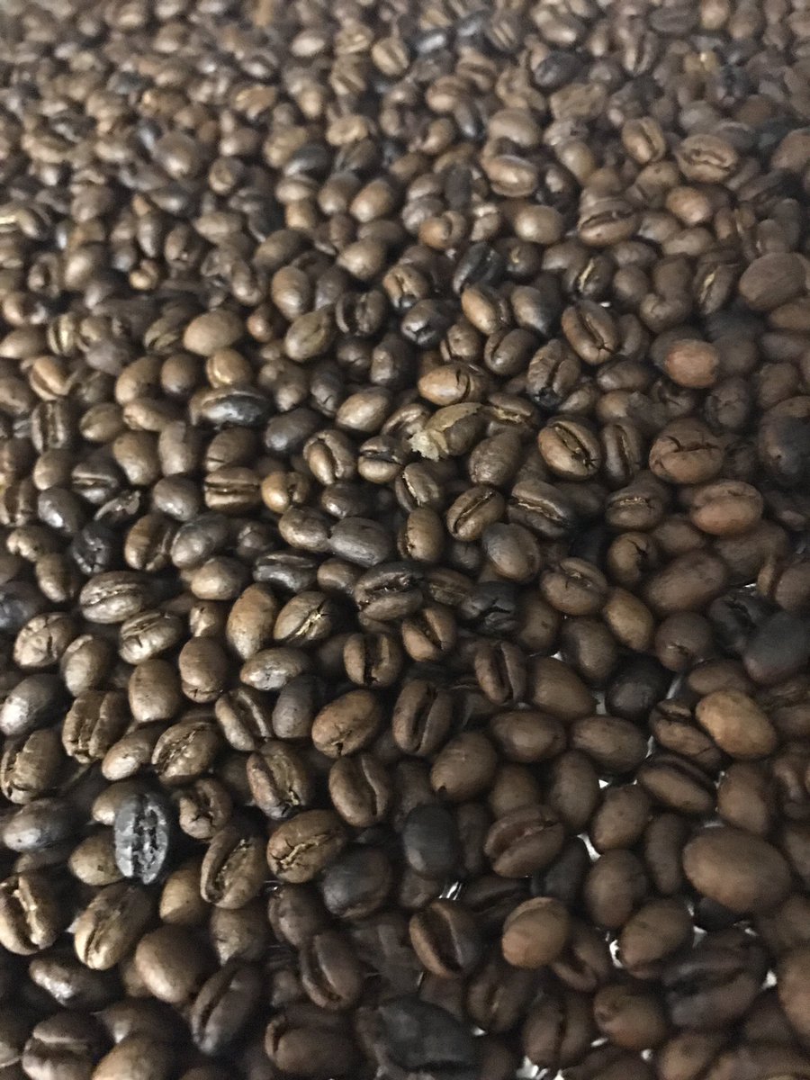 The_Veal_Design's tweet photo. Just roasted some Brazilian Peaberry can't wait to have a cup tomorrow! #coffeeselfie #coffee #yum  #designlife https://t.co/9qzy2EVlu6