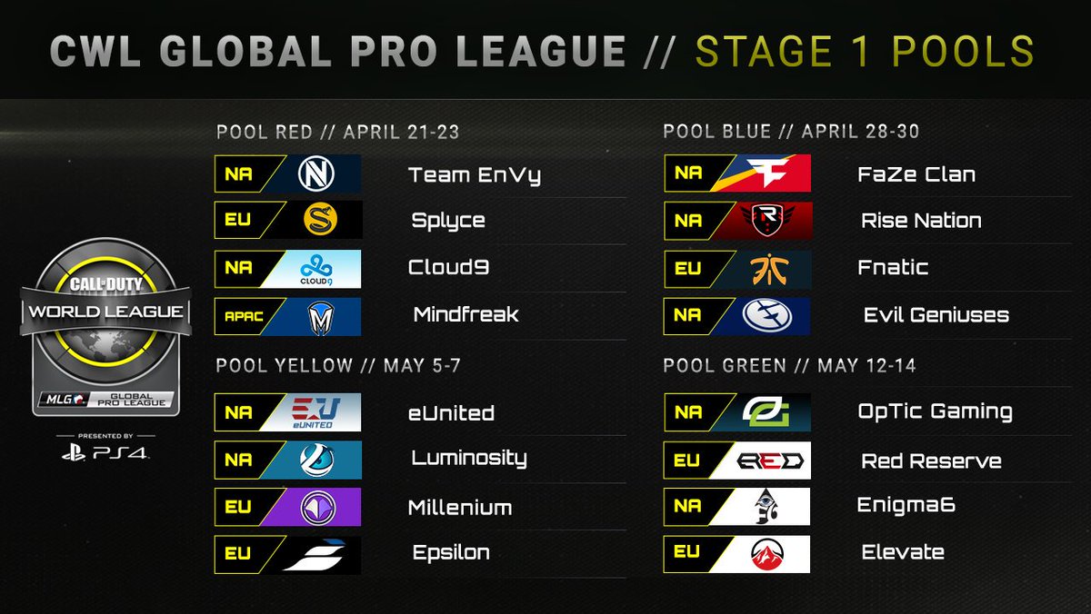 MLG's tweet image. ICYMI: Spectator Passes for the CWL Global Pro League are now available!

Limited amounts available, purchase at MLG.tv/ProLeague