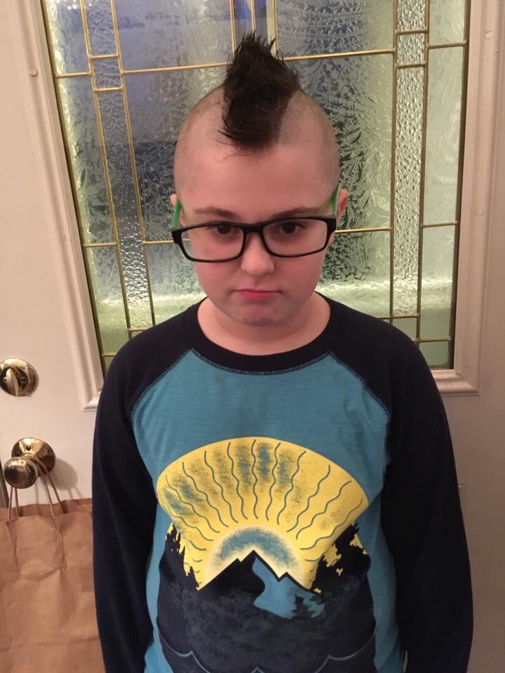 edenbrower's tweet photo. My nephew Lucas ready to head to LA to see his mom soon. #punkasfuck #punkpoints https://t.co/8ENY1jd0eX