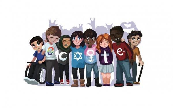 MAbaz01's tweet photo. OMG I LOVE THIS. 👏🏻👏👏🏼👏🏽👏🏾👏🏿@Google 🌈🏳️‍🌈 Beauty is Diversity. https://t.co/TrsOsaFiq6