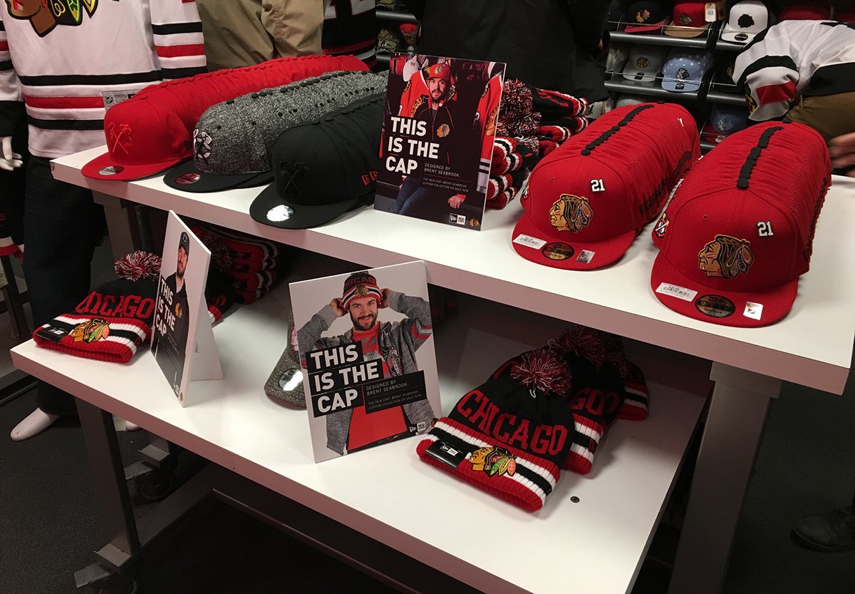 Attending tonight's game? Stop by the #BlackhawksStore outside Section 117 to check out the <a href="/NewEraCap/">New Era Cap</a> Brent Seabrook Custom Collection!