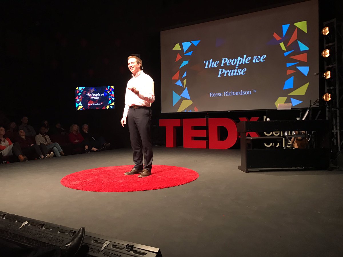 chronicleNCC's tweet photo. "If we want to live in a truly critical, informed culture, we must always be willing to put our icons on trial" Reese Richardson '19 #TEDXNC https://t.co/yZe4qvpVzY