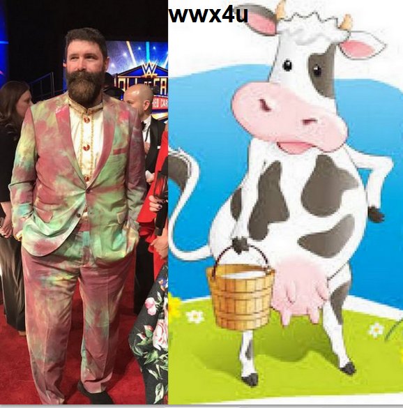 AmbrosePunk's tweet photo. 😂😂#WWEHOF #MickFoley #WWEHallOfFame https://t.co/6oJXIJXY3U