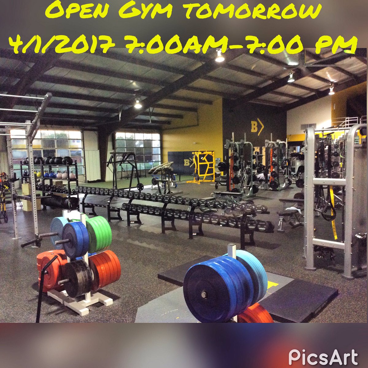 BuiltGreater's tweet photo. Join us tomorrow for open gym! Bring your friends and family, and get a workout in! 💪🏋️‍♀️

#built #builtgreater https://t.co/ujwCU4ckQB