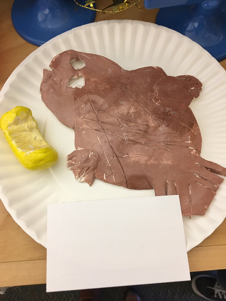 katn77's tweet image. Timely: our son's food sculpture from this week's school open house. #bleedingedge #WTFevolution