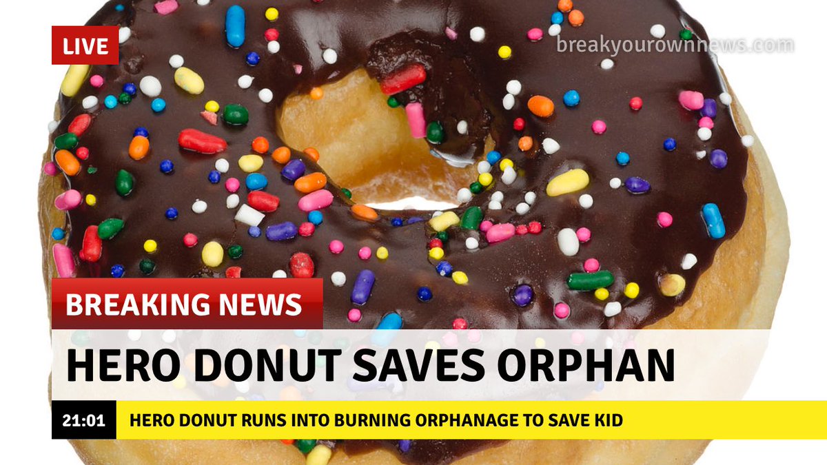 Hero Donut runs into burning orphanage to save a child!! #LURelay2017
