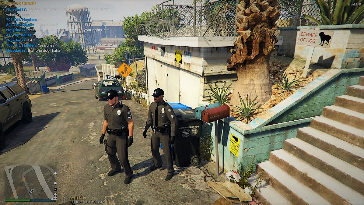 MG_Jansen1's tweet photo. Cpl. VMaxx and I together after a very successful joint ERT, PDS, and Giant mission. Great work teams! @MountiesGaming https://t.co/AhRa6jUt3U