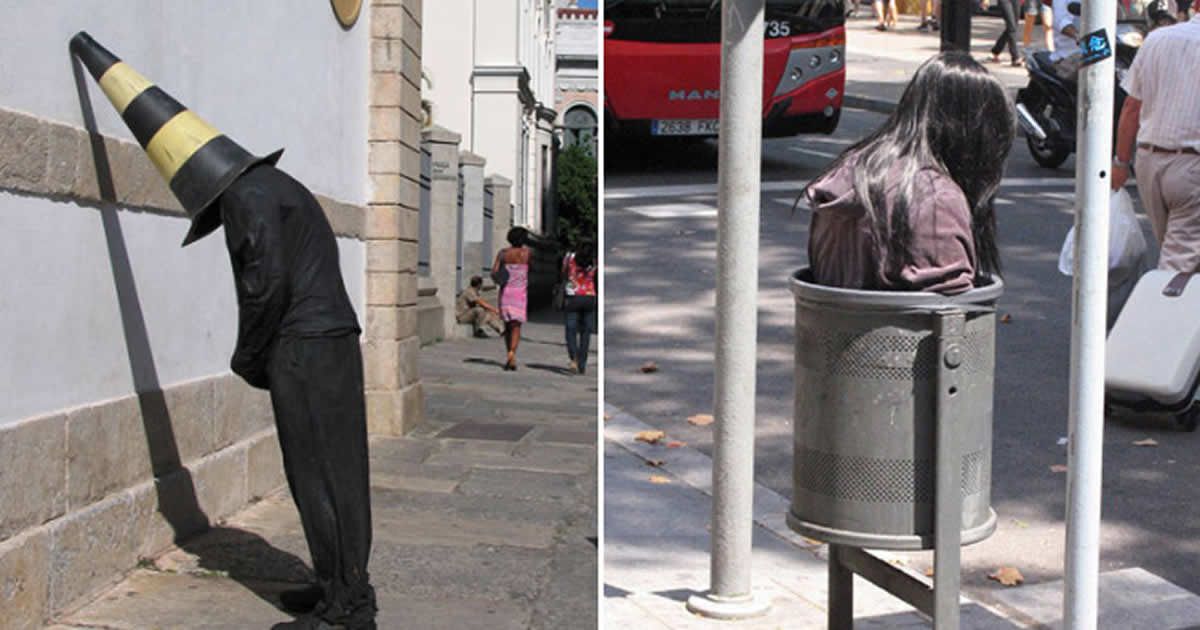 9GAG's tweet photo. Artist Places Mannequins Around City To Mess With People (By Mark Jenkins)
https://t.co/5elfwLwuAL https://t.co/21ugnsY7va