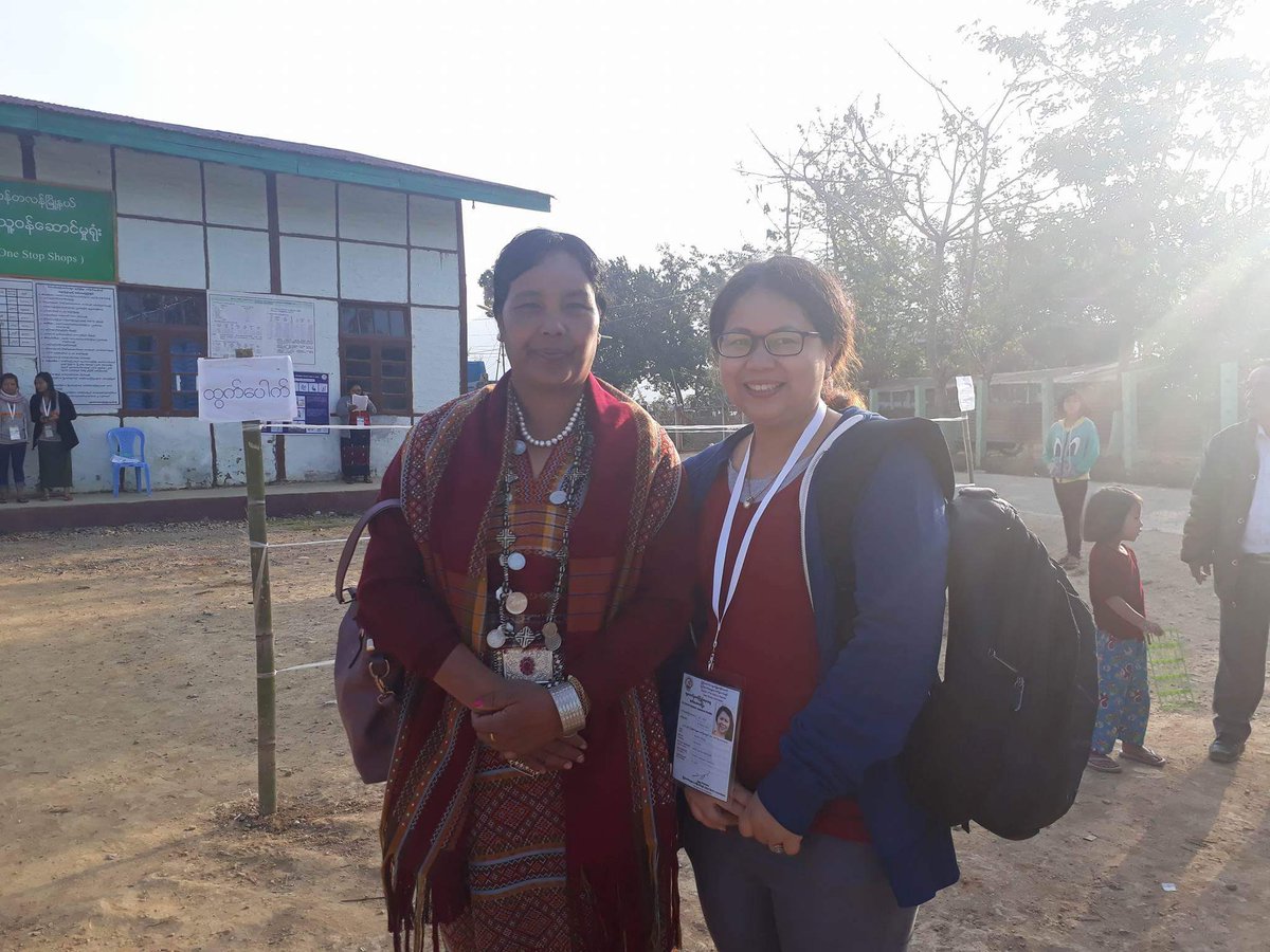 bannach_k's tweet photo. Heute die 1. Nachwahlen in #Myanmar zu 19 Parlamentssitzen, #FNF ist als Wahlbeobachter dabei https://t.co/F98VnMsBoJ