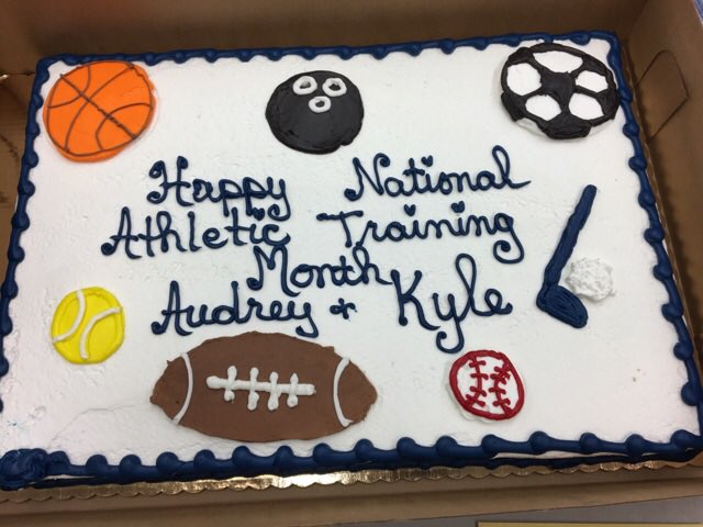 ExeterAthletics's tweet photo. March is National Athletic Trainers Month. Thank you, Audrey and Kyle! https://t.co/PtuRyLtt3x