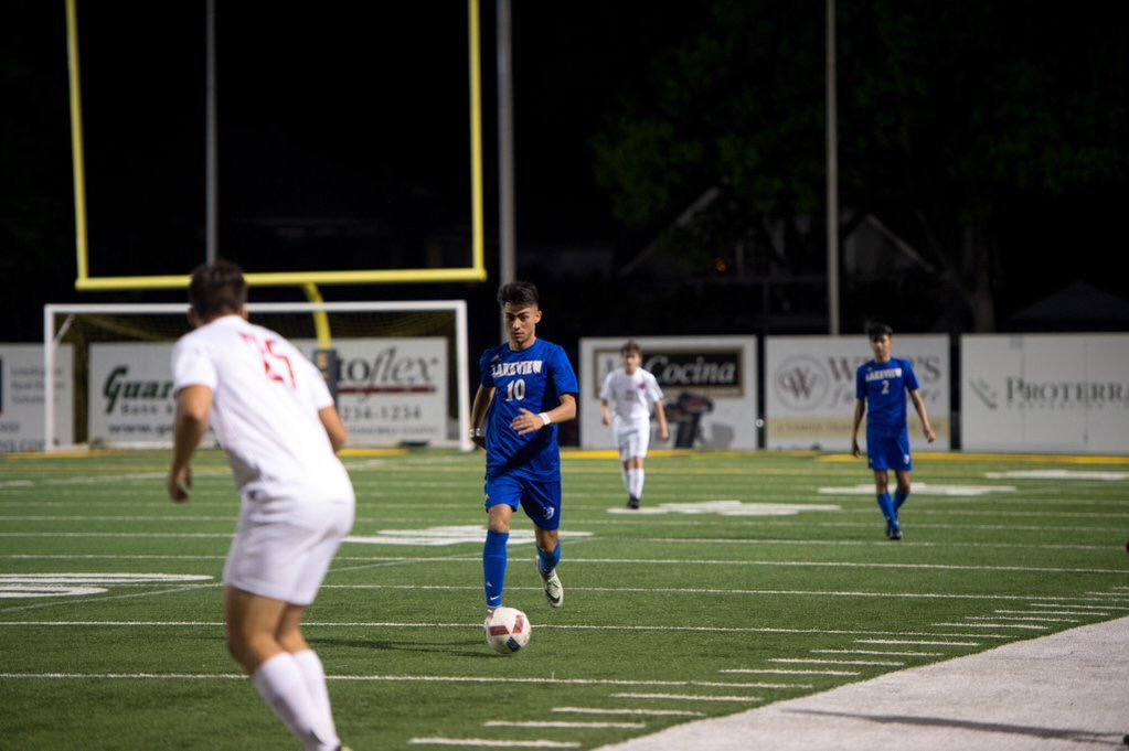 LCpatriotsoccer's tweet photo. Senior, David Garza at last week's game vs Coppell ⚽️ #WeAreLC #StriveForGreatness https://t.co/Lx7juLeigV
