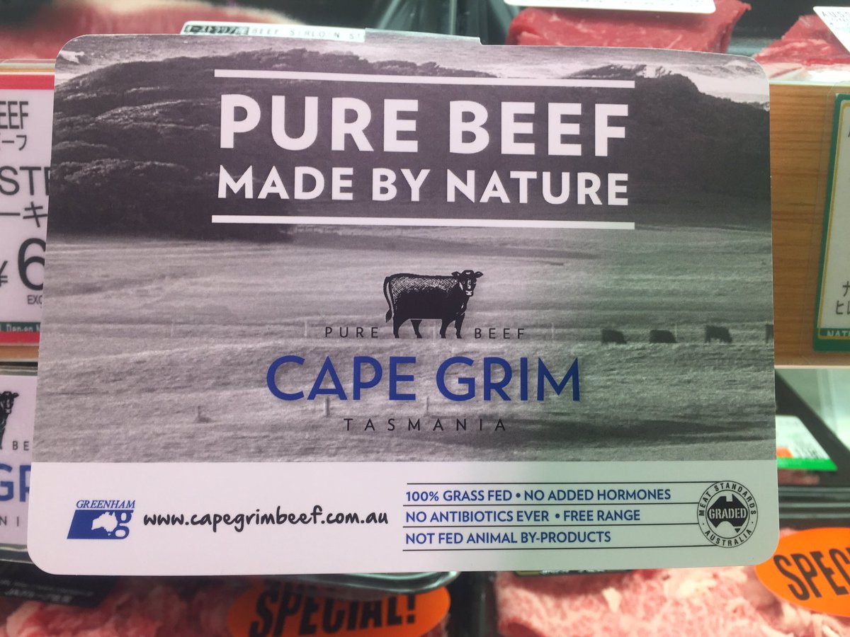 ナショナル麻布スーパー オーストラリアからグラスフェッド 牧草飼育 のピュアビーフ Cape Grim が入荷しました 抗生物質やホルモン剤などを一切投与されていない安心安全の牛肉です おすすめ