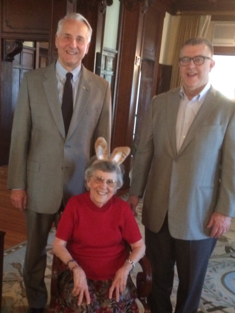 presIvany's tweet photo. #iamust #usthou Thank you Charlie Fischer for establishing  Fischer Family Scholarship! We love your Mom &amp; her ears! https://t.co/FKn71dybey