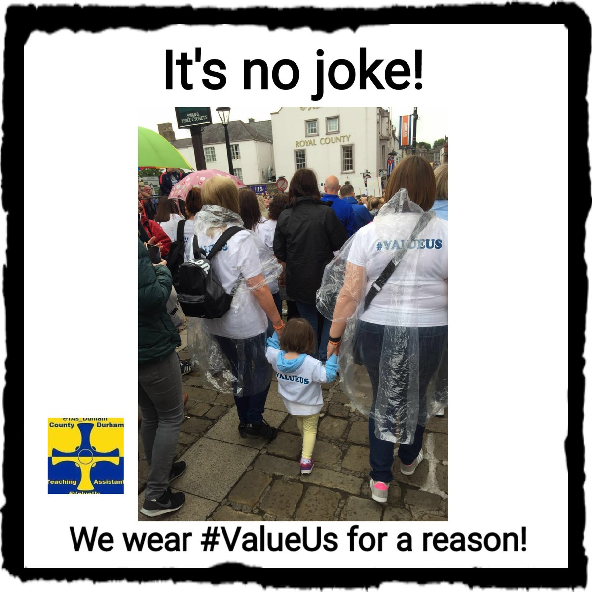 19 months of feeling devalued is not funny. It might be April 1st but we don't like being treated like fools. #itsnojoke #ValueUs